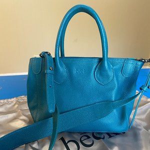 Beckini Leather Cross Body Beck Bag - Marina Teal